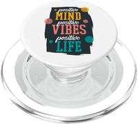 Positive Mind Positive Vibes Positive Life Retro Citazione PopSockets PopGrip per MagSafe