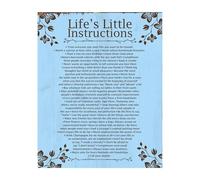 Positive Mindset Gift - A Collection of Life Instructions & Uplifting Quotes on Canvas, Framed Art for Friend, Graduate or Personal Motivation(Unframed,12x18inch(30x45cm))