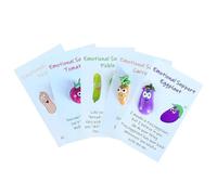 Positive Pocket Hug, Biglietti di supporto con figure motivazionali, in resina, per amici e familiari, set di 5 biglietti di incoraggiamento portatili