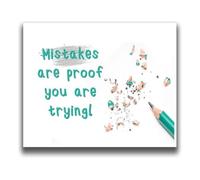 Positive Poster Growth Mindset | Math anxiety softens when effort gets praised out loud(Unframed,16x24inch(40x60cm))