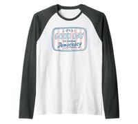 Positive PRO Democracy - Maglietta da Donna Maglia con Maniche Raglan
