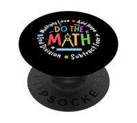 Positive Quote Inspiring Saying Love Hope Fear Do The Math PopSockets PopGrip Adesivo