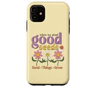 Positive Saying Daisy Tee for Girls Plant Good Seeds Citazione Custodia per iPhone 11