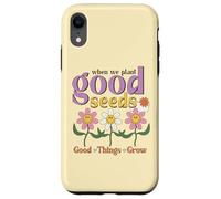 Positive Saying Daisy Tee for Girls Plant Good Seeds Citazione Custodia per iPhone XR