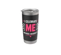 Positive Self Love Motivation I Celebrate Me Bicchiere termico in acciaio inox doppia parete