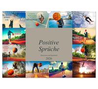 Positive Sprüche - Motivation und Basketball (Wandkalender 2026 DIN A3 quer), CALVENDO Monatskalender: Wunderschöner farbenprächtiger Kalender mit ... nicht nur für Basketballer