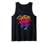 Positive Vibes Only T-Shirt, Inspirational Quotes Graphic Canotta