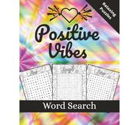 Positive Vibes Word Search and Mindful Colouring: Inspirational Puzzle and Colouring Book