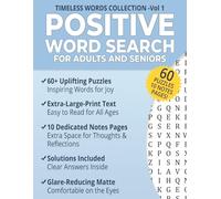 Positive Word Search: Uplifting Large-Print Puzzles for Adults and Seniors