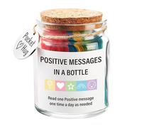 Positivflasche Mit Affirmationen - Positive Botschaften In Einer Flasche - glase Mit Inspirationsbotschaften | Emotionale Unterstützung, Tägliche Inspiration, Affermazionsflasche Für Schwester