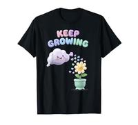 Positività Continua a Crescere Fiore Carino Benessere Mentale Maglietta