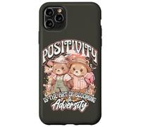 Positivity is the Art of Blooming in Adversity Teddy Bears Custodia per iPhone 11 Pro Max