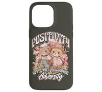 Positivity is the Art of Blooming in Adversity Teddy Bears Custodia per iPhone 14 Pro Max