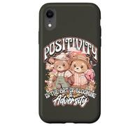 Positivity is the Art of Blooming in Adversity Teddy Bears Custodia per iPhone XR