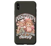 Positivity is the Art of Blooming in Adversity Teddy Bears Custodia per iPhone XS Max