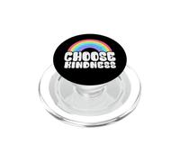 Positivo Anti Bullismo Arcobaleno Pace Hippie Scegli la gentilezza PopSockets PopGrip per MagSafe