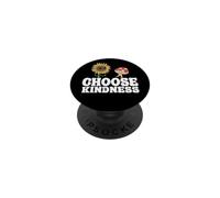 Positivo Girasole Hippie Pace Farfalla Scegliere Gentilezza PopSockets PopGrip Adesivo