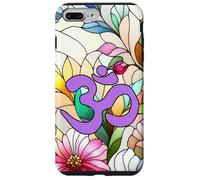 Positivo Zen Energia Floreale Petalo Mindfulness Hindu Om Simbolo Custodia per iPhone 7 Plus/8 Plus