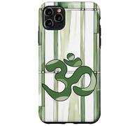 Positivo Zen Energia Verde Natura Mindfulness Hindu Om Simbolo Custodia per iPhone 11 Pro Max