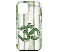 Positivo Zen Energia Verde Natura Mindfulness Hindu Om Simbolo Custodia per iPhone 12/12 Pro
