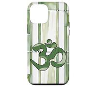 Positivo Zen Energia Verde Natura Mindfulness Hindu Om Simbolo Custodia per iPhone 12 mini