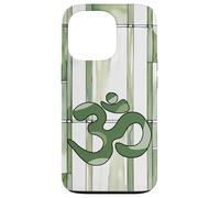 Positivo Zen Energia Verde Natura Mindfulness Hindu Om Simbolo Custodia per iPhone 13 Pro