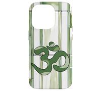 Positivo Zen Energia Verde Natura Mindfulness Hindu Om Simbolo Custodia per iPhone 14 Pro