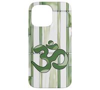 Positivo Zen Energia Verde Natura Mindfulness Hindu Om Simbolo Custodia per iPhone 14 Pro Max