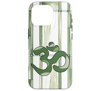 Positivo Zen Energia Verde Natura Mindfulness Hindu Om Simbolo Custodia per iPhone 16 Pro