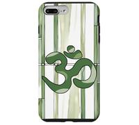 Positivo Zen Energia Verde Natura Mindfulness Hindu Om Simbolo Custodia per iPhone 7 Plus/8 Plus