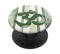 Positivo Zen Energia Verde Natura Mindfulness Hindu Om Simbolo PopSockets PopGrip Adesivo