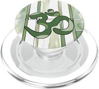 Positivo Zen Energia Verde Natura Mindfulness Hindu Om Simbolo PopSockets PopGrip per MagSafe