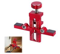 Posizionatore di installazione della porta dell'armadio, maschera di montaggio 2 in 1 per posizionare le ante dell'armadio, in lega di alluminio regolabile, strumento di installazione versatile per la