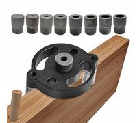 Posizionatore di perforazione per fori dritti Guida per Trapano Tassello per Legno Posizionatore di Perforazione Posizionatore con Misure 3/4/5/6/7/8/9/10mm per Legno Massiccio, Legno Duro