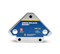 Posizionatore di saldatura magnetico a 90 gradi ad angolo retto con magnete fisso ausiliario elettrico(2pcs)