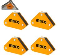 Posizionatore Magnetico per Saldature 4 pezzi 45 90 135° Supporti Magneti Ingco