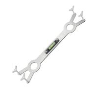 Posizionatore per doccia in acciaio inox con indicatore di livello, per installazione precisa della valvola di miscelazione e regolazione a vite su quattro lati