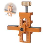 Posizionatore per porta dell'armadio regolabile, strumento di posizionamento e kit di perforazione, aiuto per fori precisi nelle ante dell'armadio