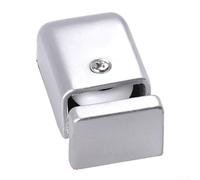 Posizionatore per porta scorrevole per porte in vetro con puleggia guida inferiore in acciaio inossidabile e arresto regolabile dell'oscillazione che fornisce stabilità e azione scorrevole liscia (C)