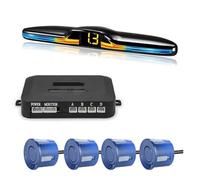 Posizionatore Sistemi Sensori Parcheggio Kit Display Monitor Parktronic Retroilluminato Assistente Rilevatore Retromarcia 4 Sonde Sensori Parcheggio Retromarcia Kit Sensori Radar