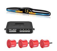 Posizionatore Sistemi Sensori Parcheggio Kit Display Monitor Parktronic Retroilluminato Assistente Rilevatore Retromarcia 4 Sonde Sensori Parcheggio Retromarcia Kit Sensori Radar