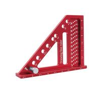 Posizione Del Del Righello Quadrato Che Traccia Un Goniometro Da 22 5-90 Gradi Per L'ingegnere Che Misura I Goniometri Delle Costruzioni