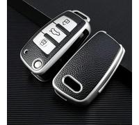 POSLAB Custodia per Chiave Auto per Audi A1 A3 A4 A5 Q7 A6 C5 C6 A8 TT 2008-2011 Custodia Protettiva per Chiave con Vibrazione in TPU Borsa FOB