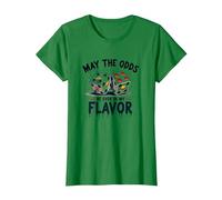 Possa Le probabilità Essere Sempre nel Mio Sapore Dadi Cibo Gioco di Parole Maglietta, Donna, Verde Mela, M