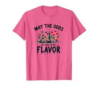 Possa Le probabilità Essere Sempre nel Mio Sapore Dadi Cibo Gioco di Parole Maglietta, Uomo, Rosa mélange, S