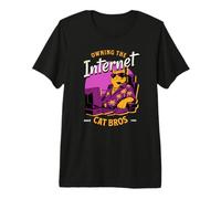 Possedere Internet Cat Bros 1995 Retro Maglietta Premium