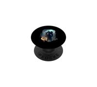 Possente cavaliere in armatura con spada di fuoco PopSockets PopGrip Adesivo