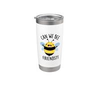 Possiamo essere amici Funny Bug Pun Bicchiere termico in acciaio inox doppia parete