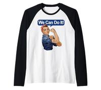 Possiamo Farlo Rosie The Riveter Maglia con Maniche Raglan