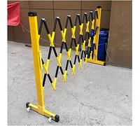 Possibilità di espandere barricate mobili, Barriera di traffico retrattile in PRF da 25 mm, giallo e nero, altezza 1,2 m, larghezza 2,5 a 8 m(1,2 x 3,5 m)